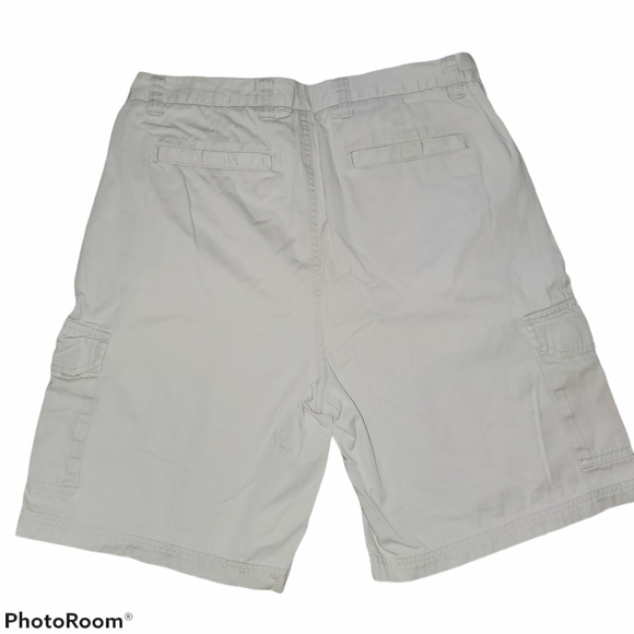 Croft and Barrow Men's Tan Cargo Shorts with Velcro Pocket Closure 409 - Picture 3 of 7